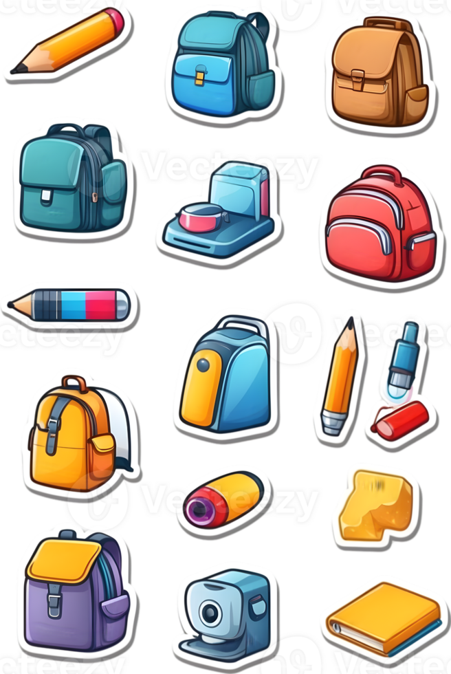 school bus icon set, set of school bus icons, school bus icons, school bus icons, ai generative png