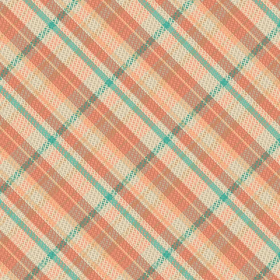 Tartan plaid pattern with texture and nature color. vector