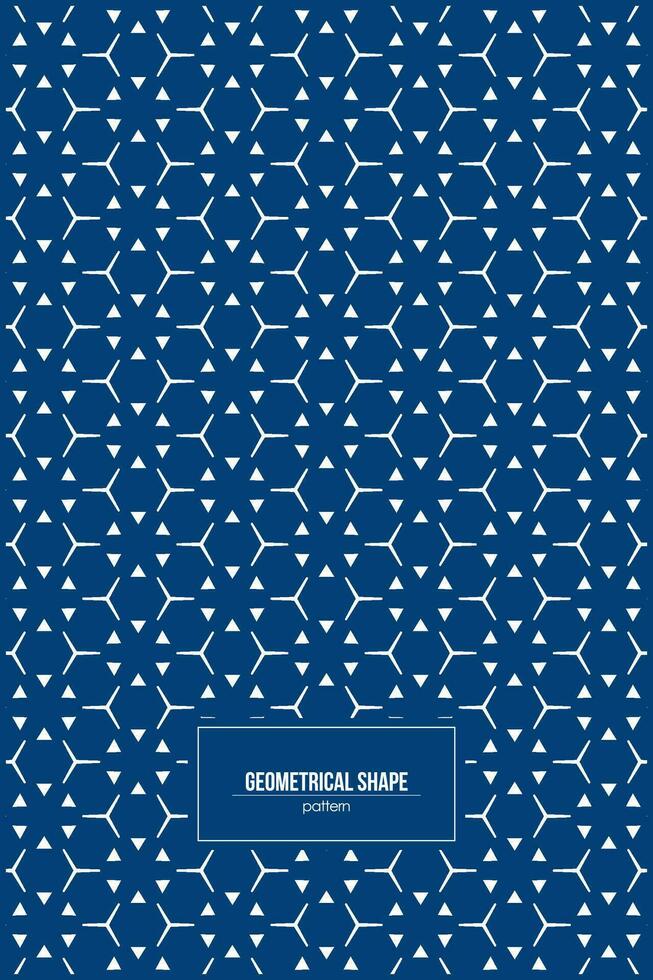 random pattern of white geometrical shape vector