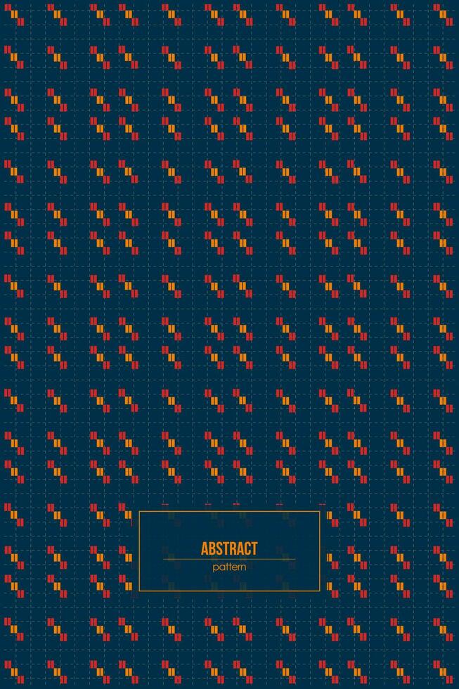 abstract pattern with dark background and colorful simple ornament vector