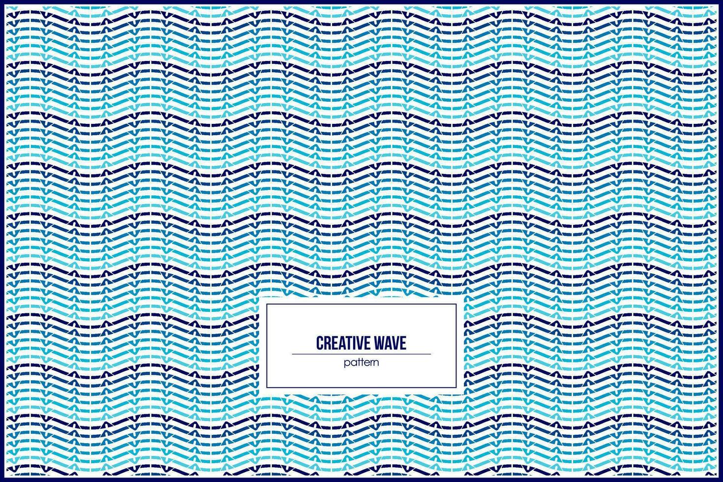 creative waves pattern with beautiful blue gradient vector