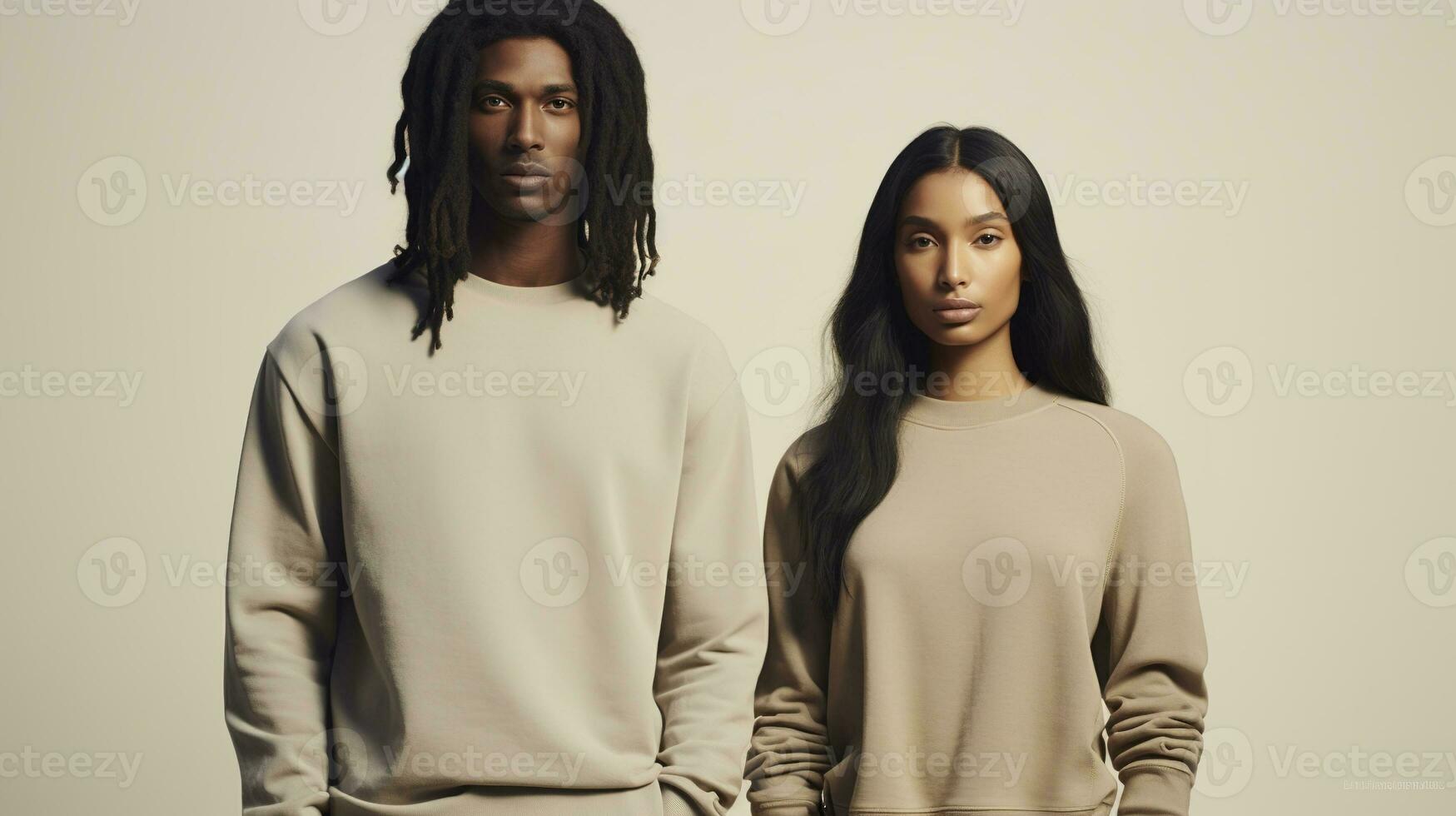 Generative AI, Realistic pastel T-Shirt mock up blank, copyspace for presentation advertising, muted colors. Blank business concept photo