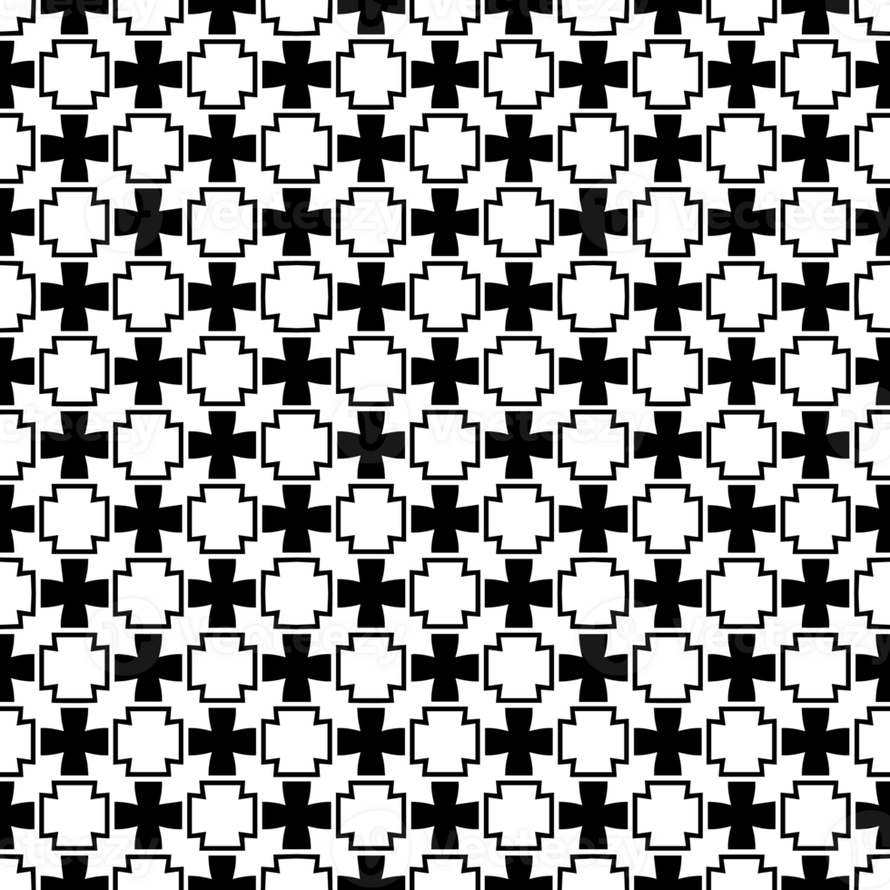 Black seamless abstract pattern. Overlay for background and backdrop. Ornamental design. PNG graphic illustration with transparent background.