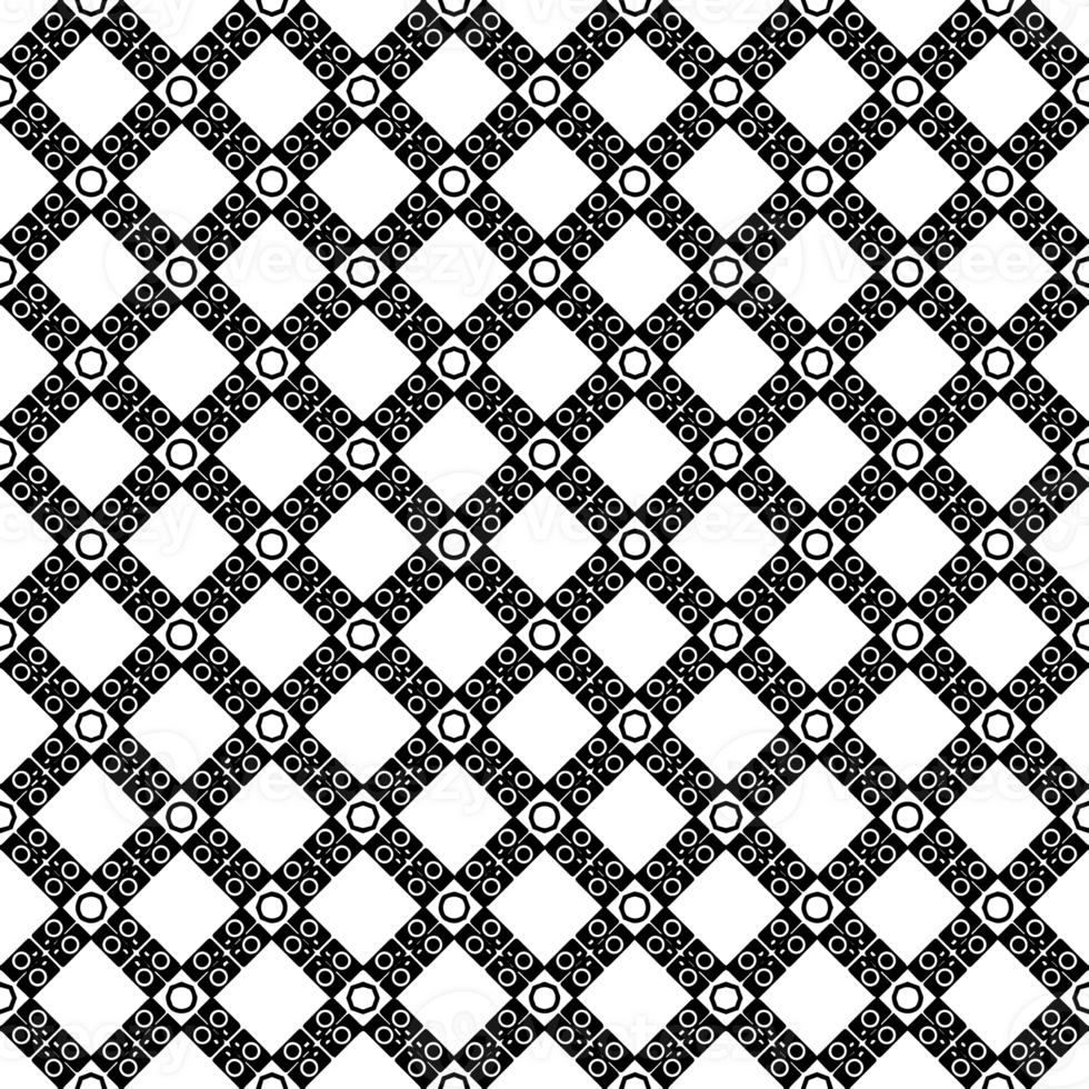 Black seamless abstract pattern. Overlay for background and backdrop. Ornamental design. PNG graphic illustration with transparent background.