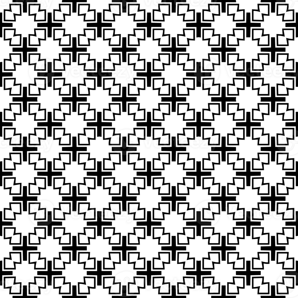 Black seamless abstract pattern. Overlay for background and backdrop. Ornamental design. PNG graphic illustration with transparent background.