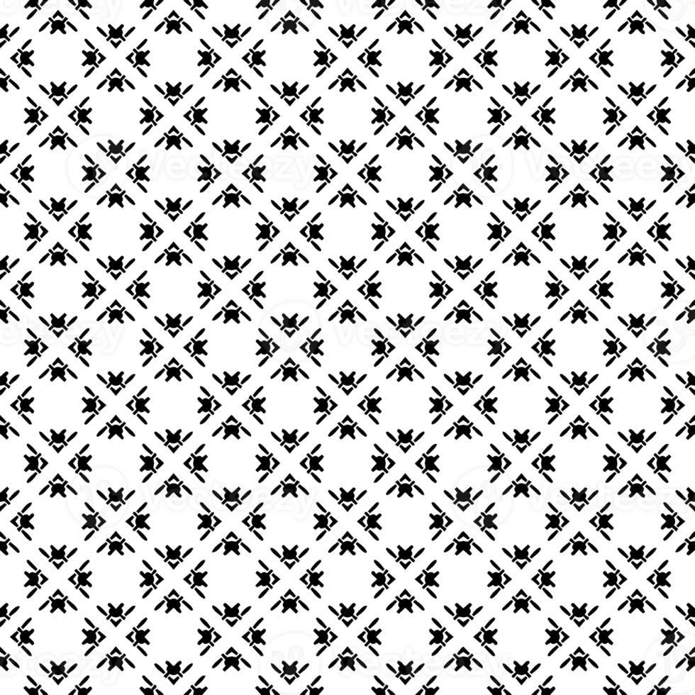 Black seamless abstract pattern. Overlay for background and backdrop. Ornamental design. PNG graphic illustration with transparent background.