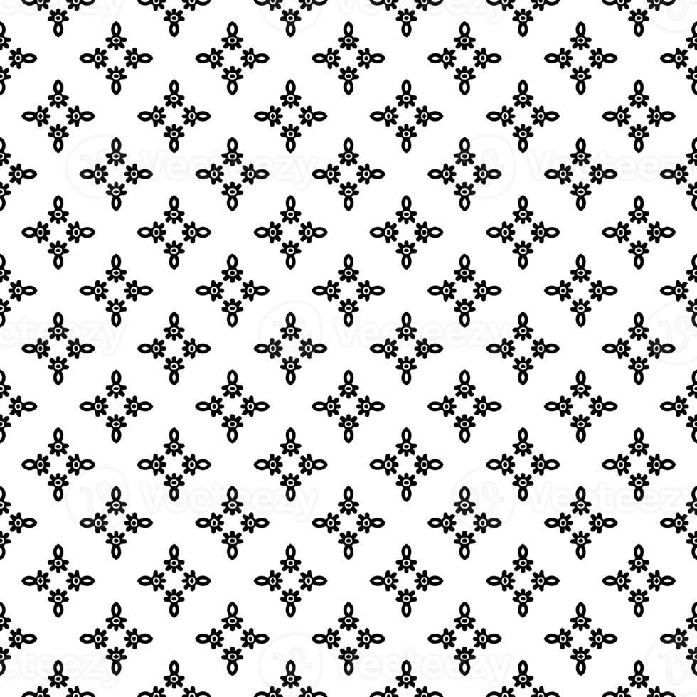 Black seamless abstract pattern. Overlay for background and backdrop. Ornamental design. PNG graphic illustration with transparent background.