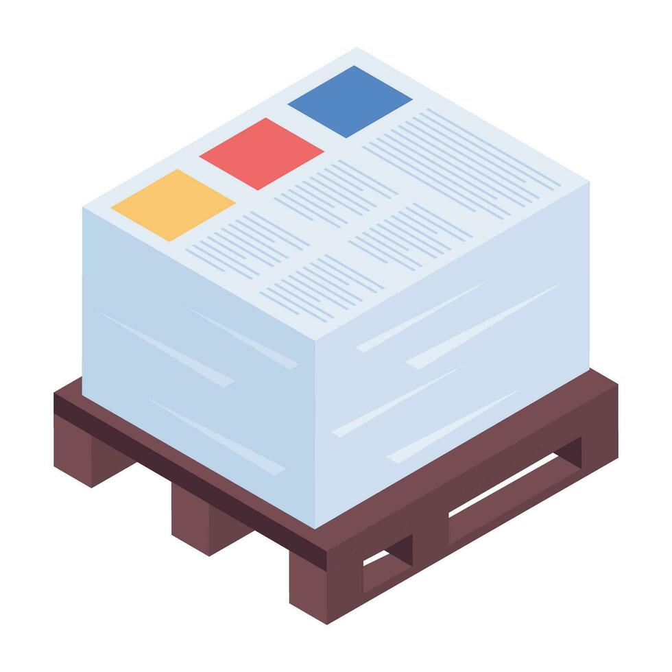 Modern Collection of Delivery Services Isometric Icon vector