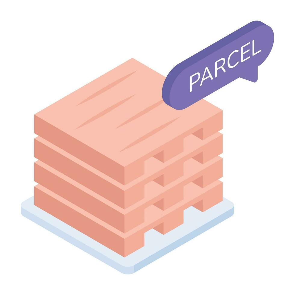 Modern Collection of Delivery Services Isometric Icon vector