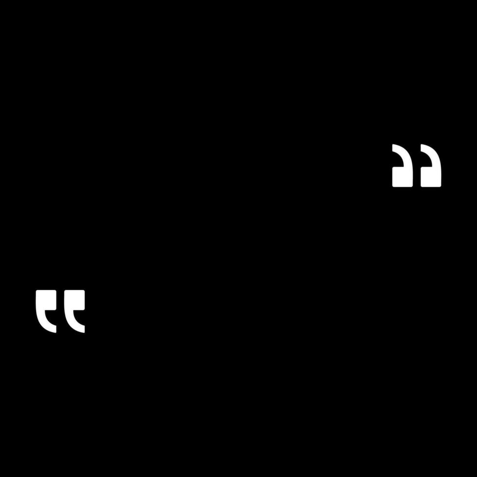 Quotation Marks Icon Symbol, can use for space for Quote, Text, Tittle, Speech, Advice, Memo, Poetry, or Graphic Design Element. Vector Illustration