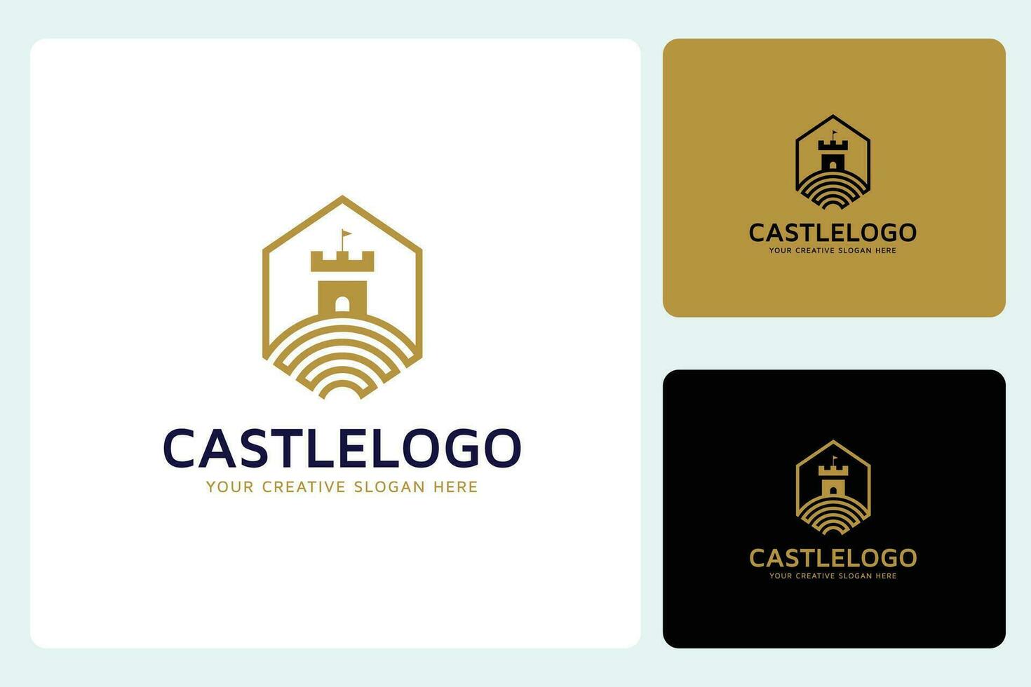 Creative Castle Logo Design Template vector