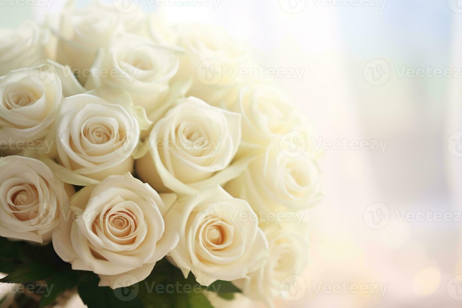 AI Generated Elegant Flower Background with Copy Space photo