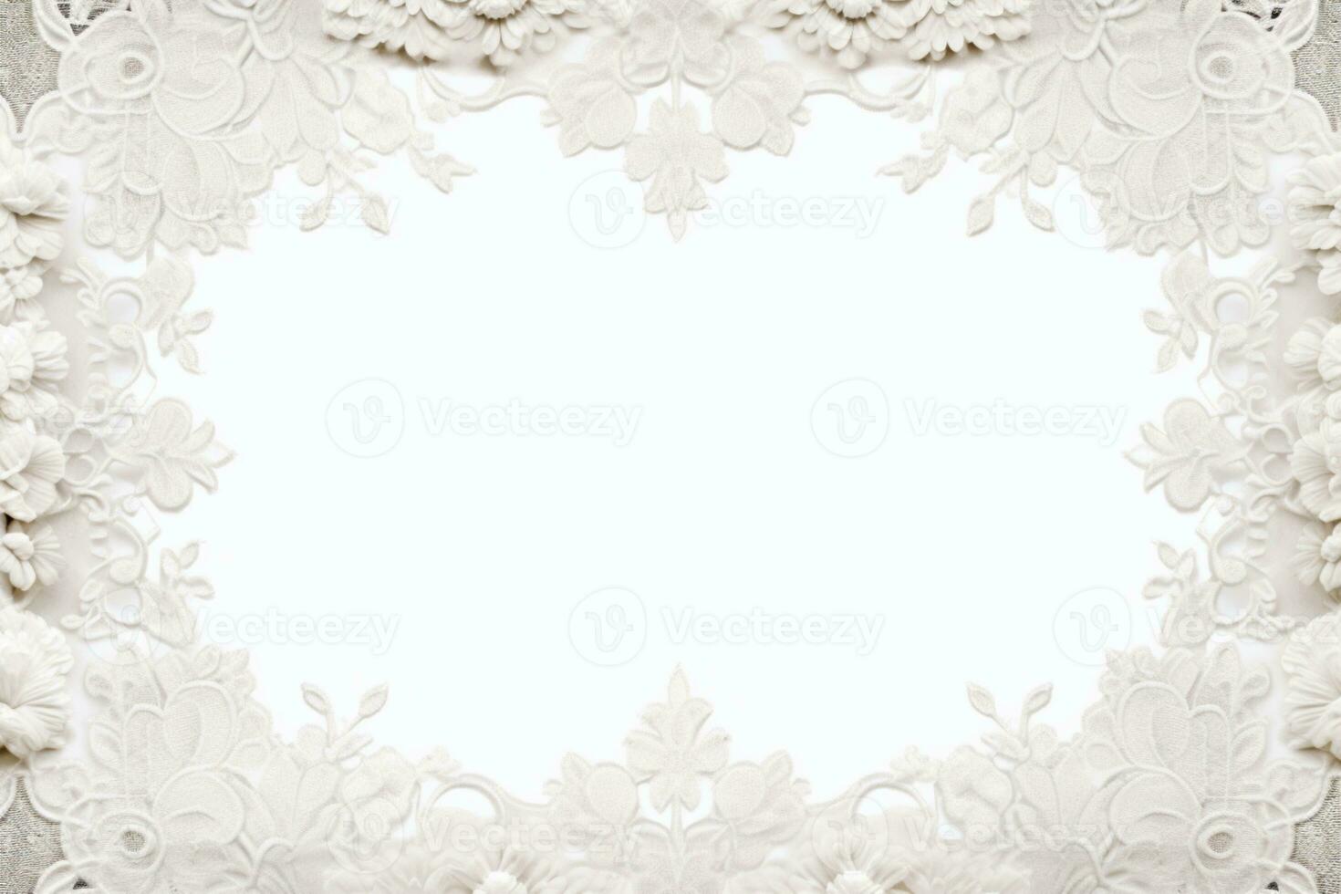 AI Generated antique frame on white photo