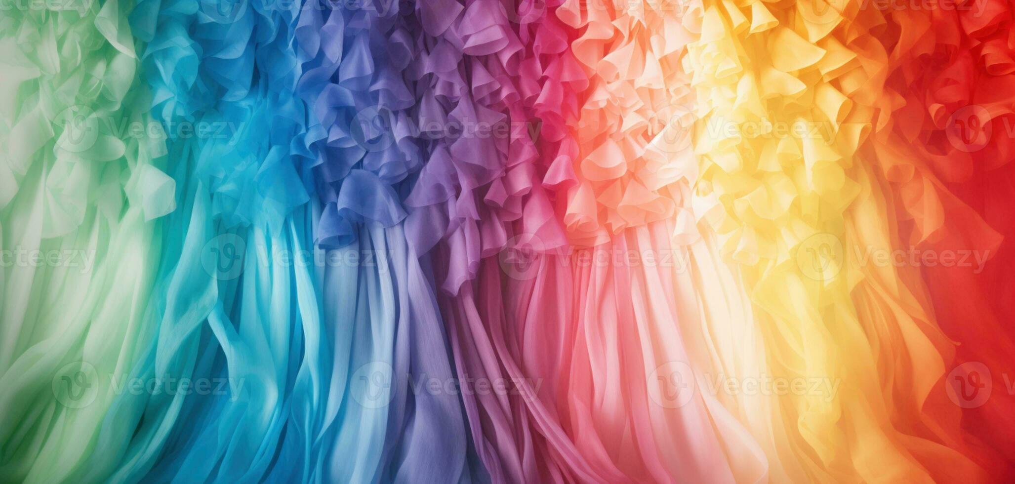 AI Generated Colorful Drapes Background photo
