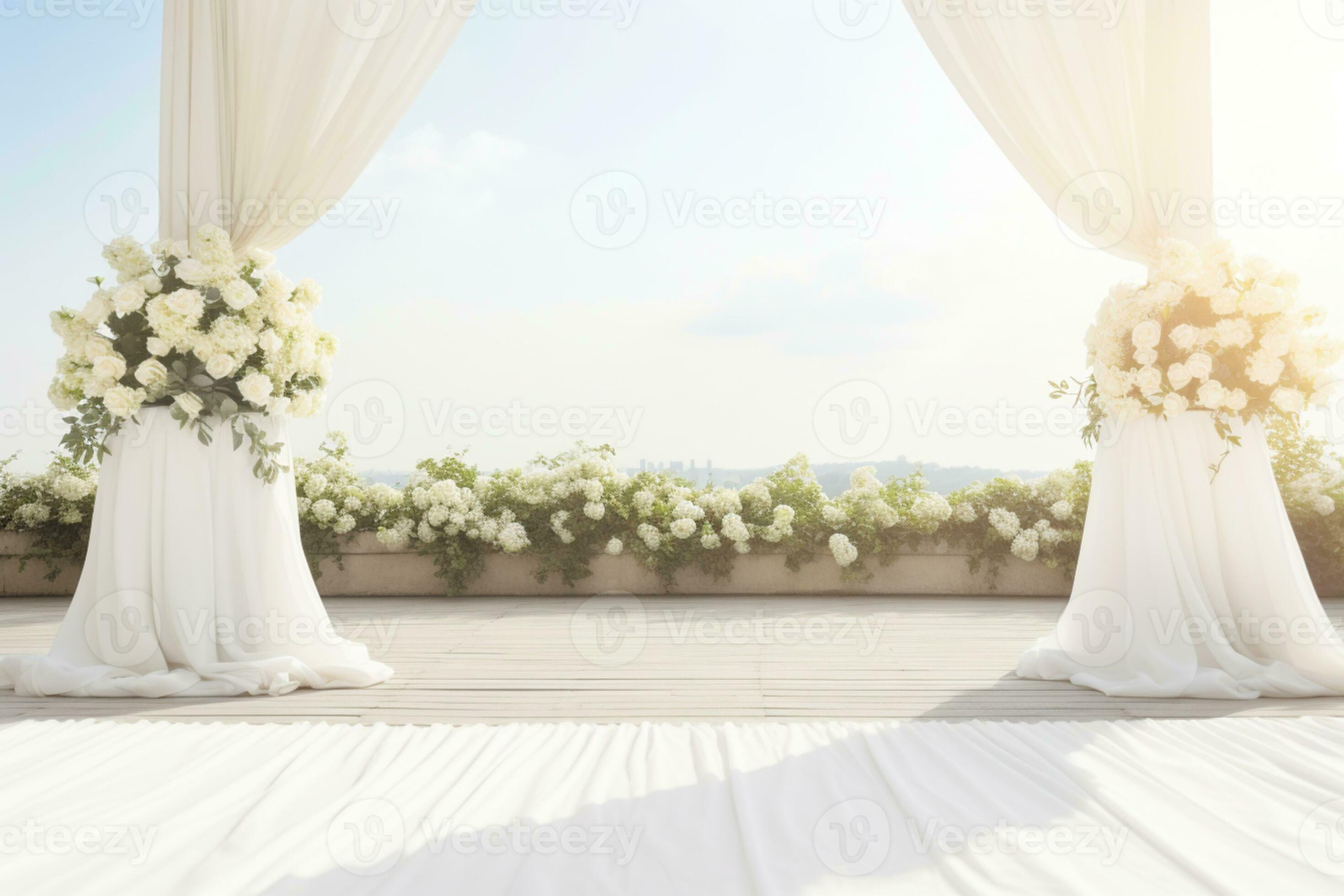 AI Generated Wedding arch with flowers 33235805 Stock Photo at Vecteezy