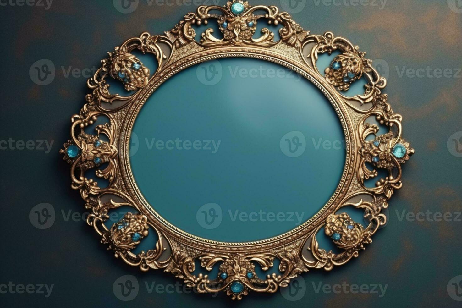 AI Generated vintage decorative background with copy space photo