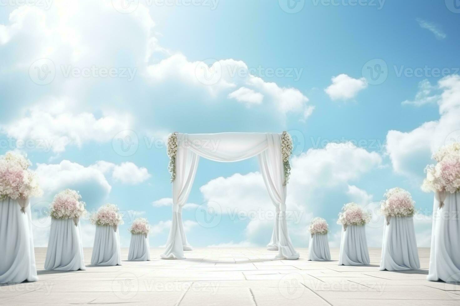 AI Generated Wedding arch with flowers 33236814 Stock Photo at Vecteezy