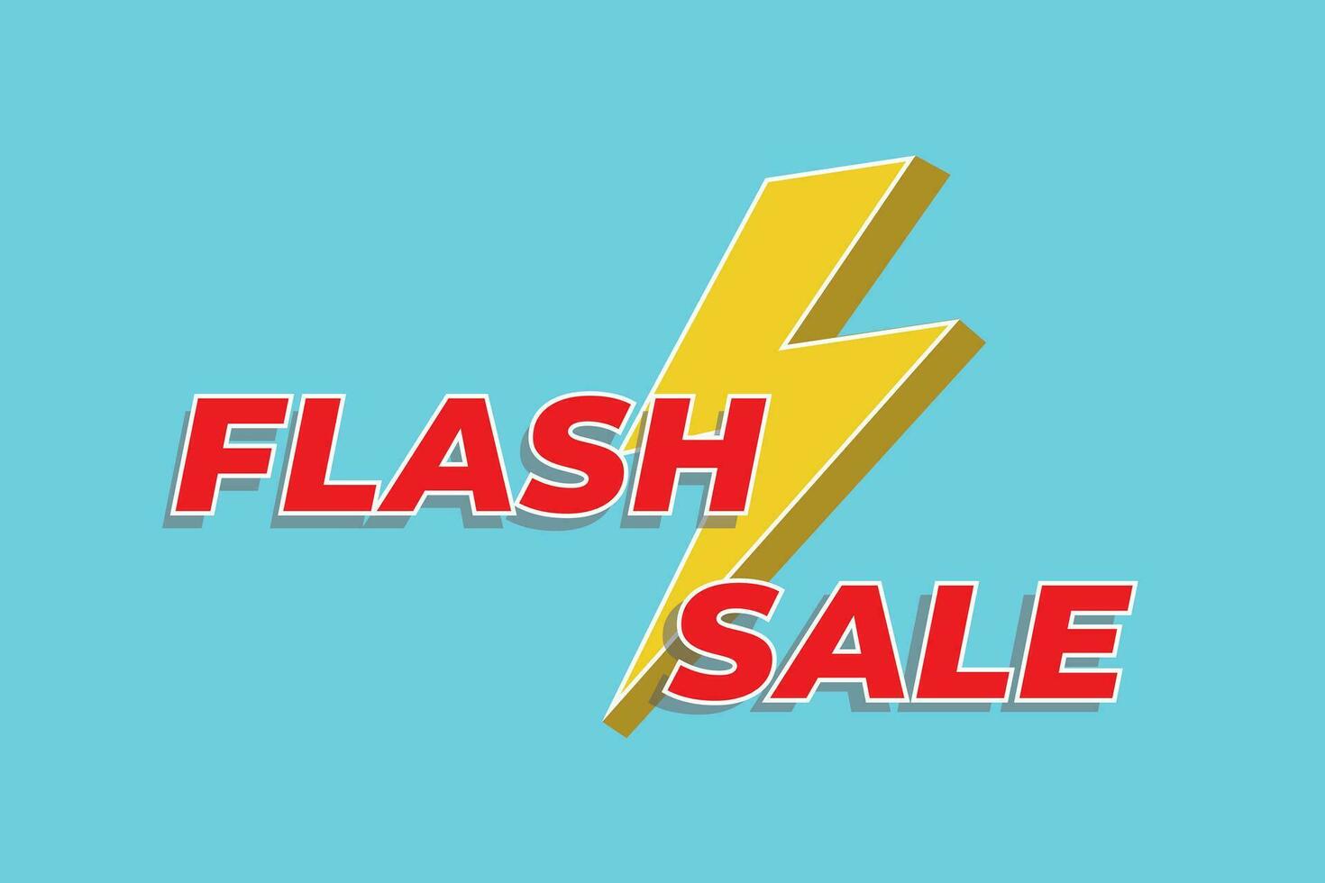 Flash sale banner design. Flash sale poster. vector