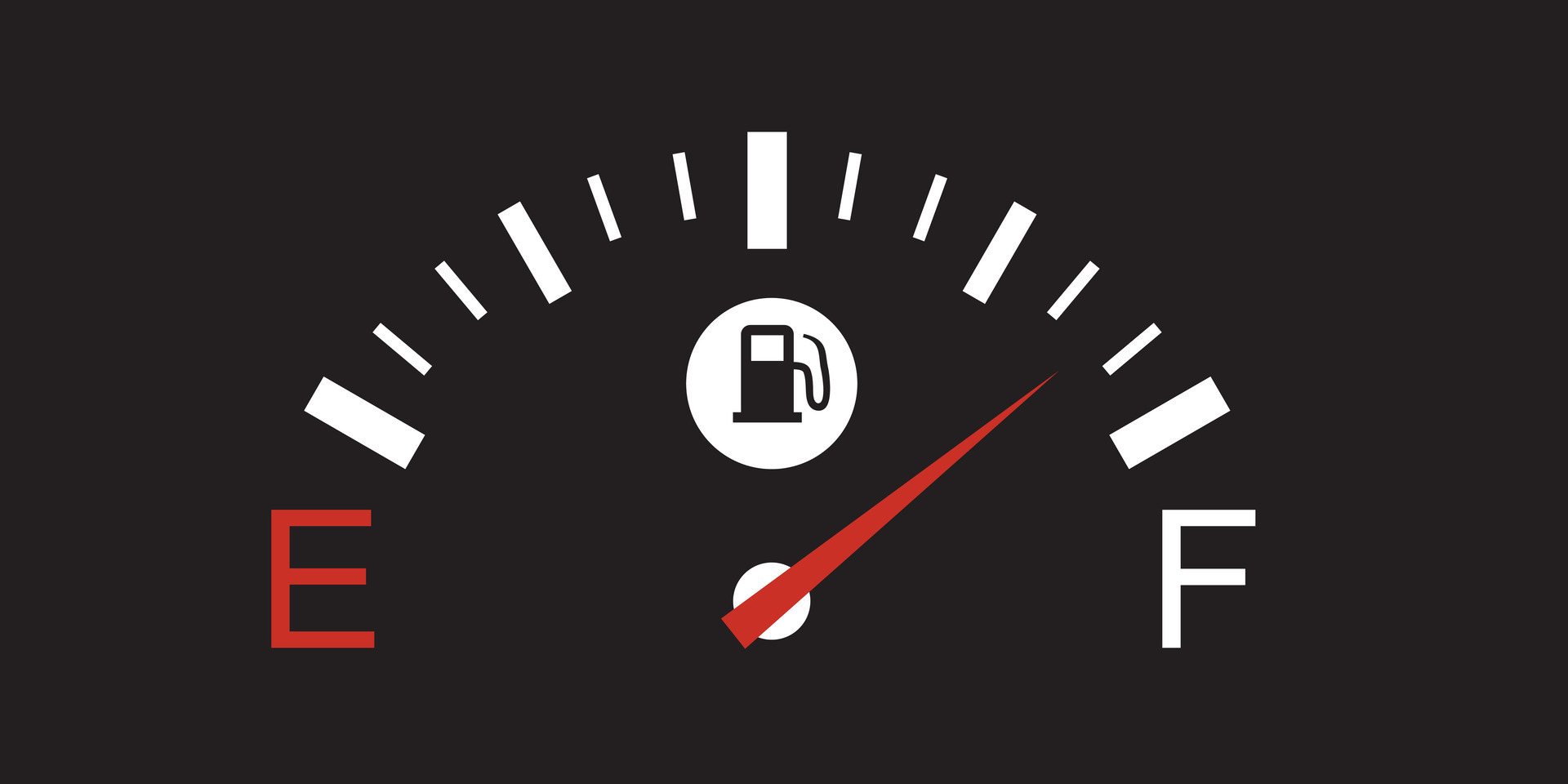 Gas meter fuel gauges. Full tank gauge vector icon. Car dashboard