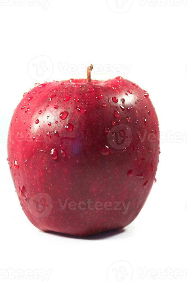 manzana en blanco foto