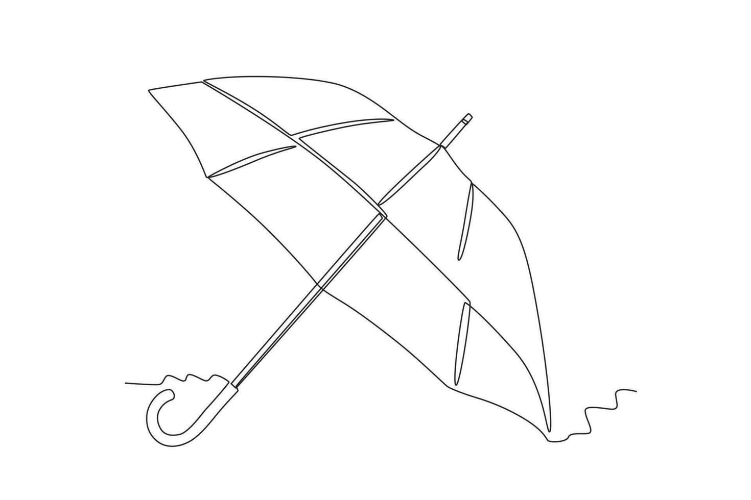 un grande paraguas para lluvia vector