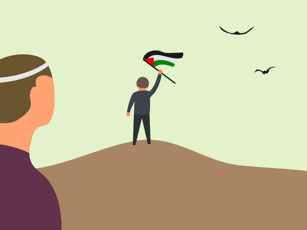 free Palestine vector illustration flat design