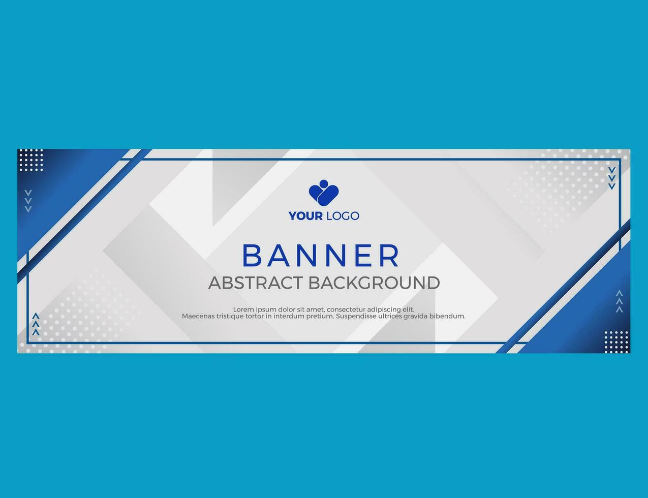 Blue Abstrack Banner Background vector