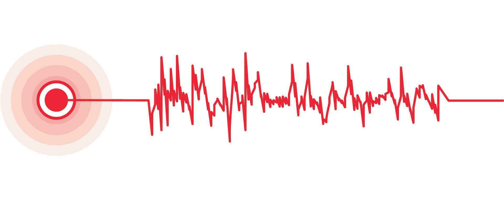 seismograph epicenter illustration vector