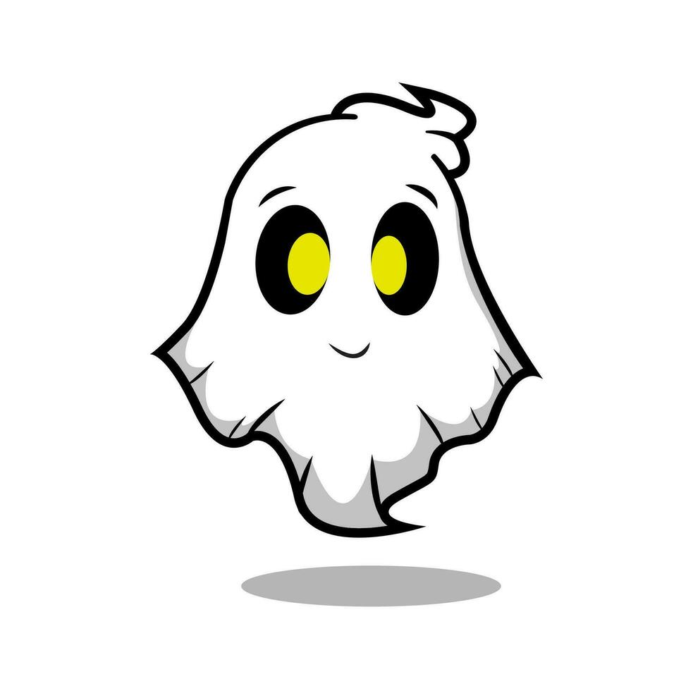 linda fantasma personaje Víspera de Todos los Santos vector