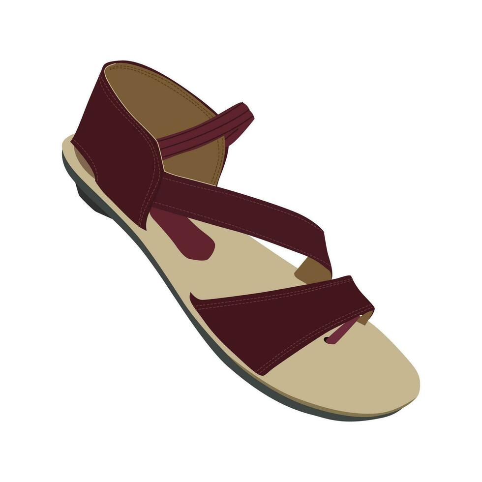 Vector Illustration of Women's Sandal