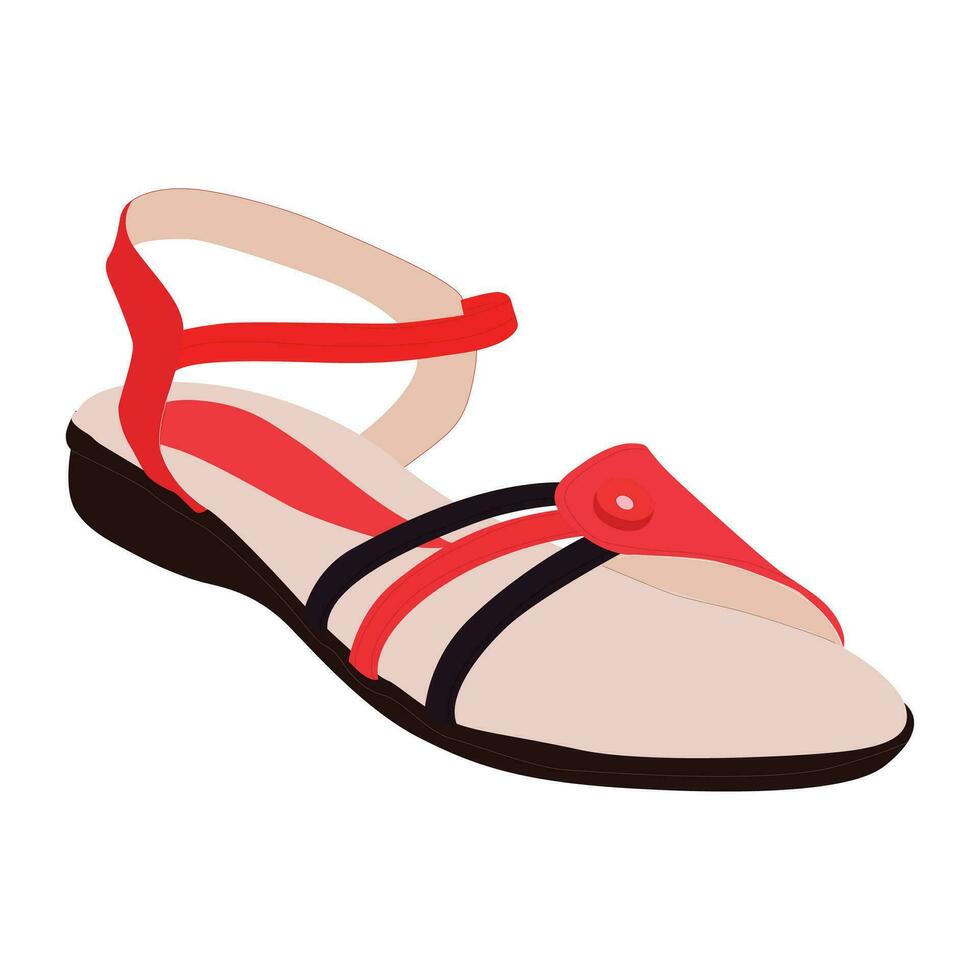 Vector Illustration of Women's Sandal
