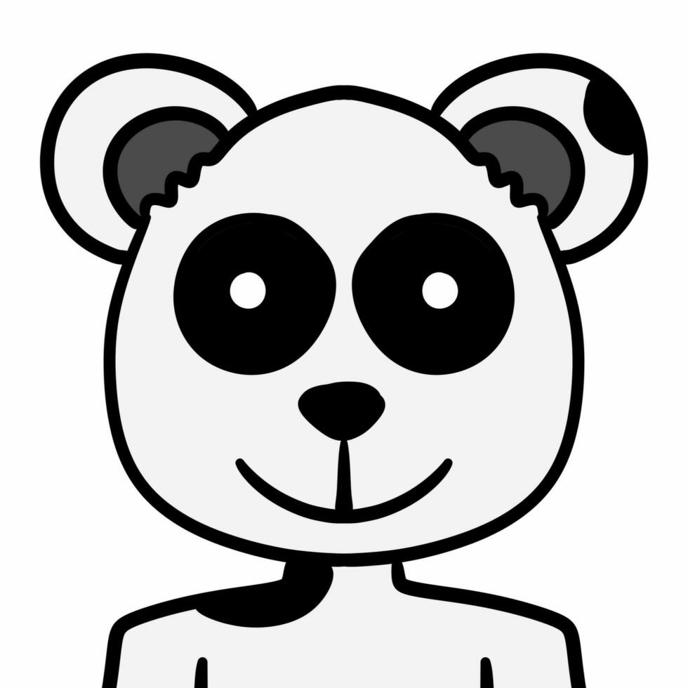 art panda bear animal icon photo