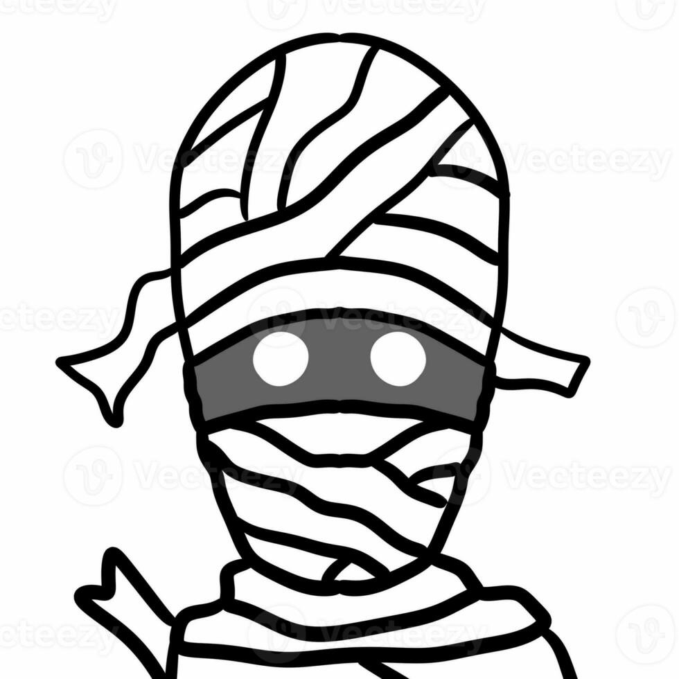art cartoon mummy character illustration photo