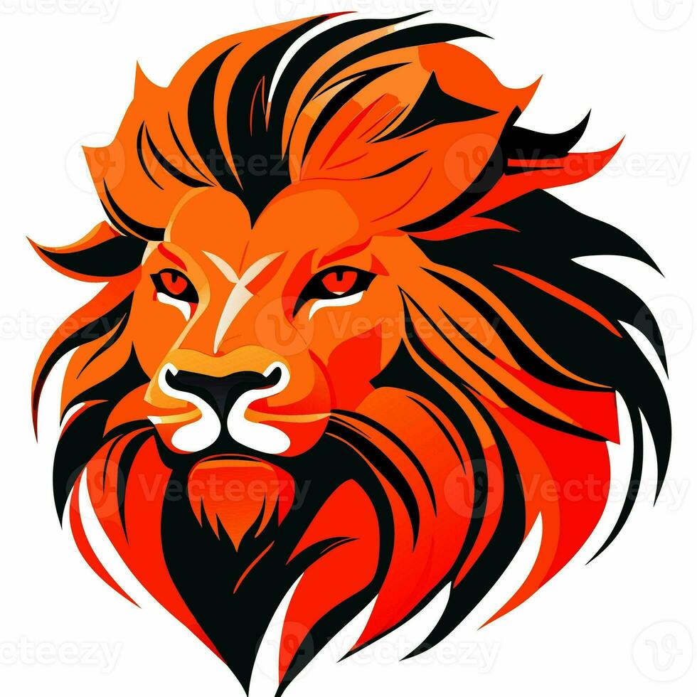 Arte león logo diseño ilustración foto