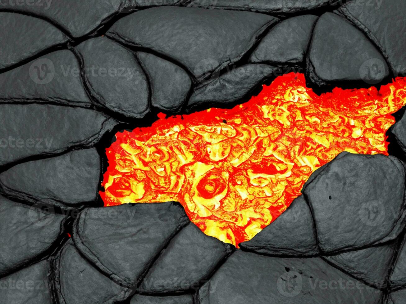 red hot lava texture, 3d render photo