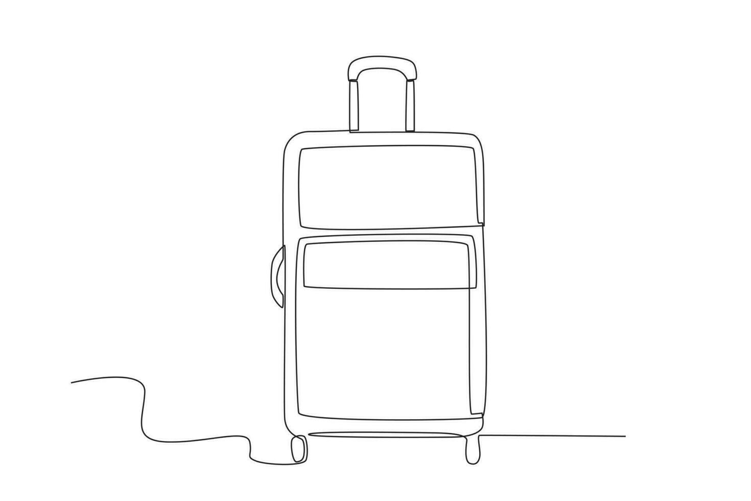 A large suitcase for traveling by plane vector
