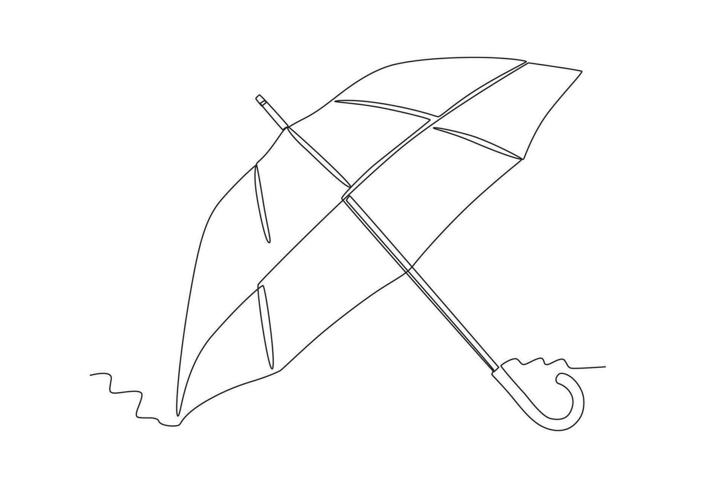 A waterproof umbrella vector