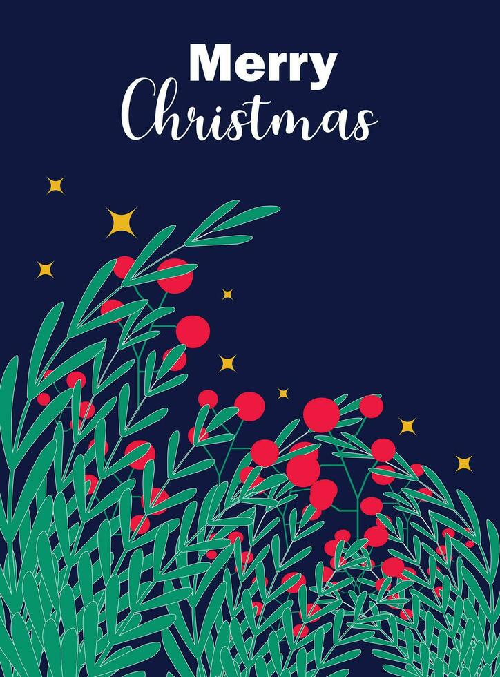 Merry Christmas greeting cards, posters, holiday covers. Elegant Xmas design Minimal Christmas Background vector