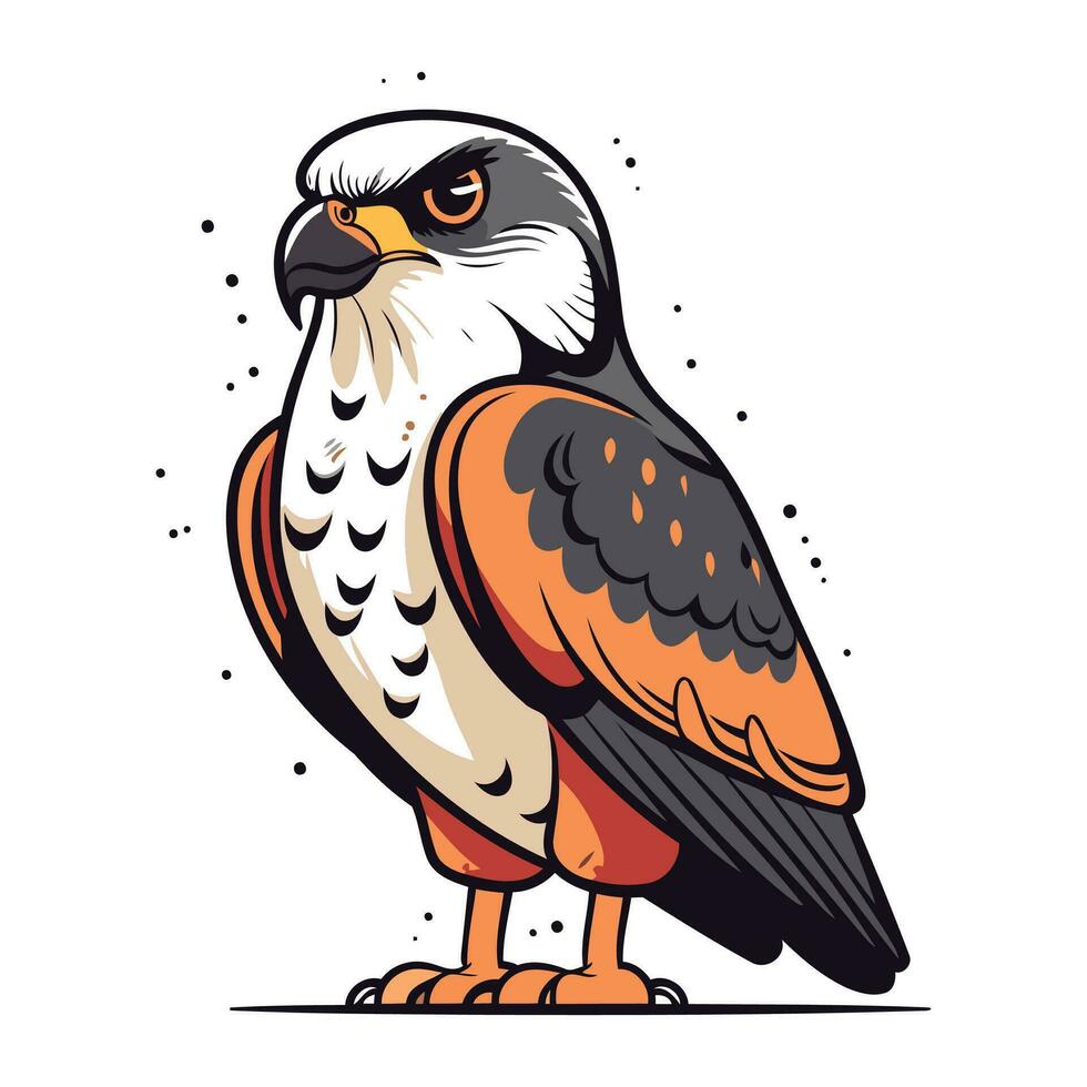 vector ilustración de un águila. aislado en un blanco antecedentes.