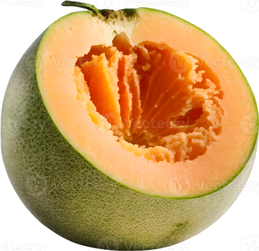 AI generative,Cantaloupe fruit, Fresh cantaloupes, Ripe cantaloupes