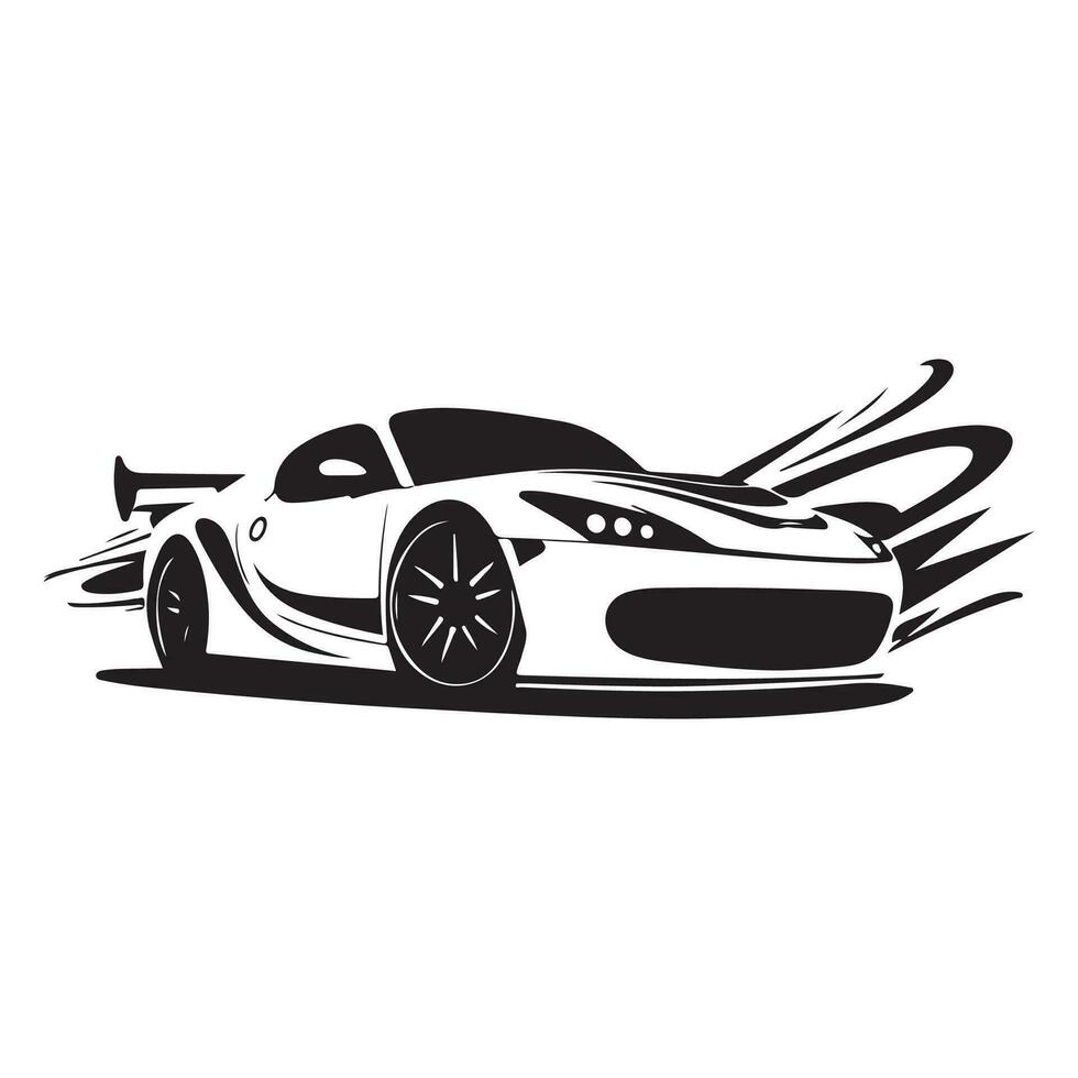 deporte coche vector, coche ilustración, coche logo vector