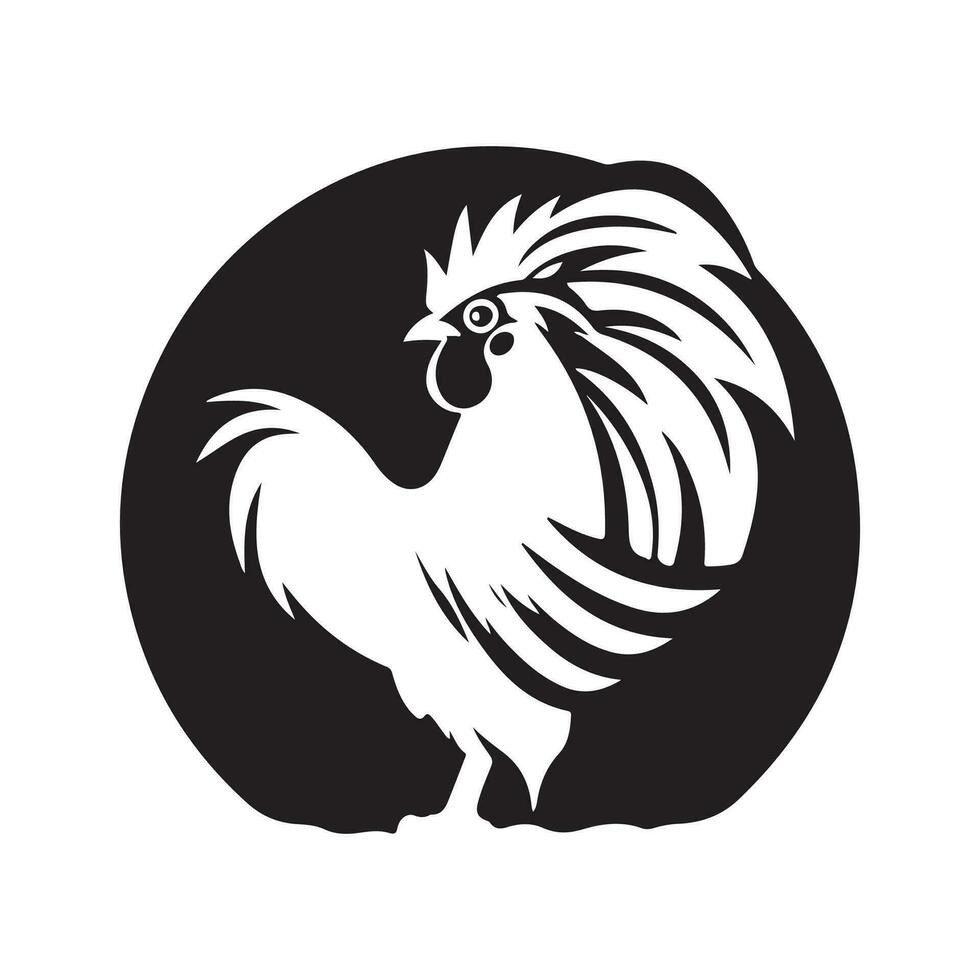 Rooster logo vector, Art and Design 33242451 Vector Art at Vecteezy