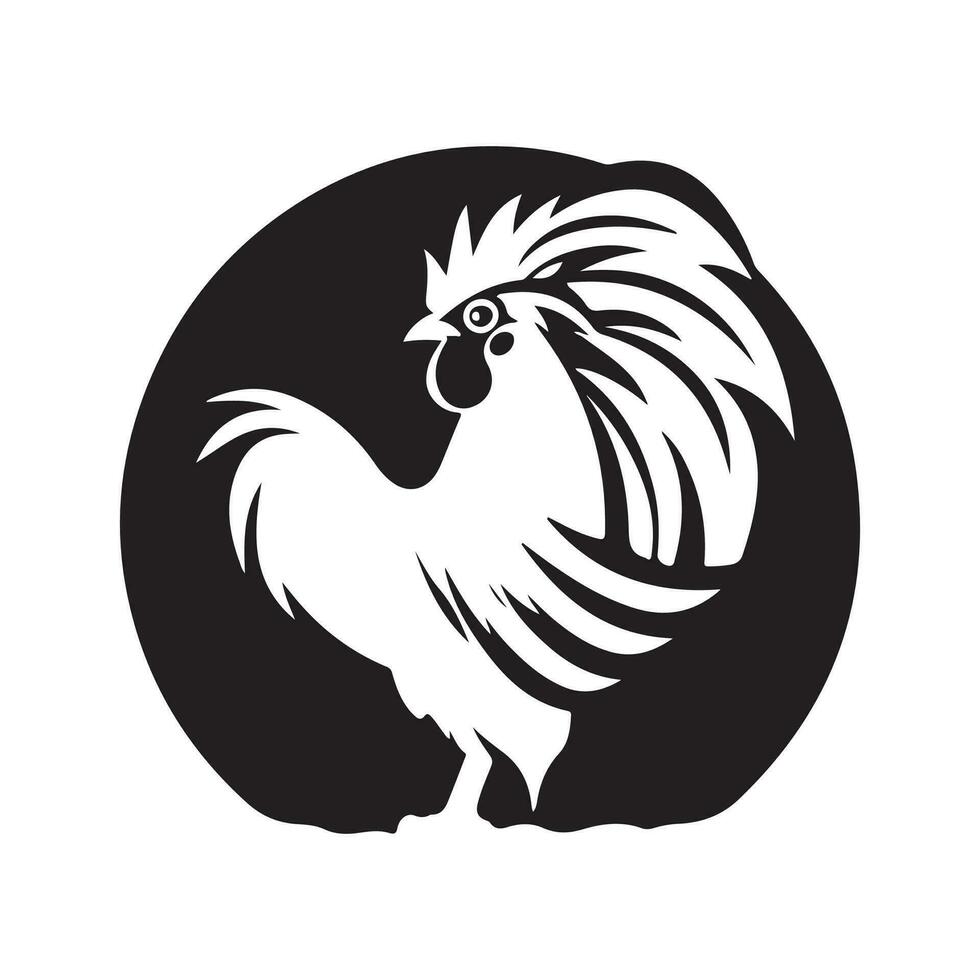 gallo logo vector, Arte y diseño vector