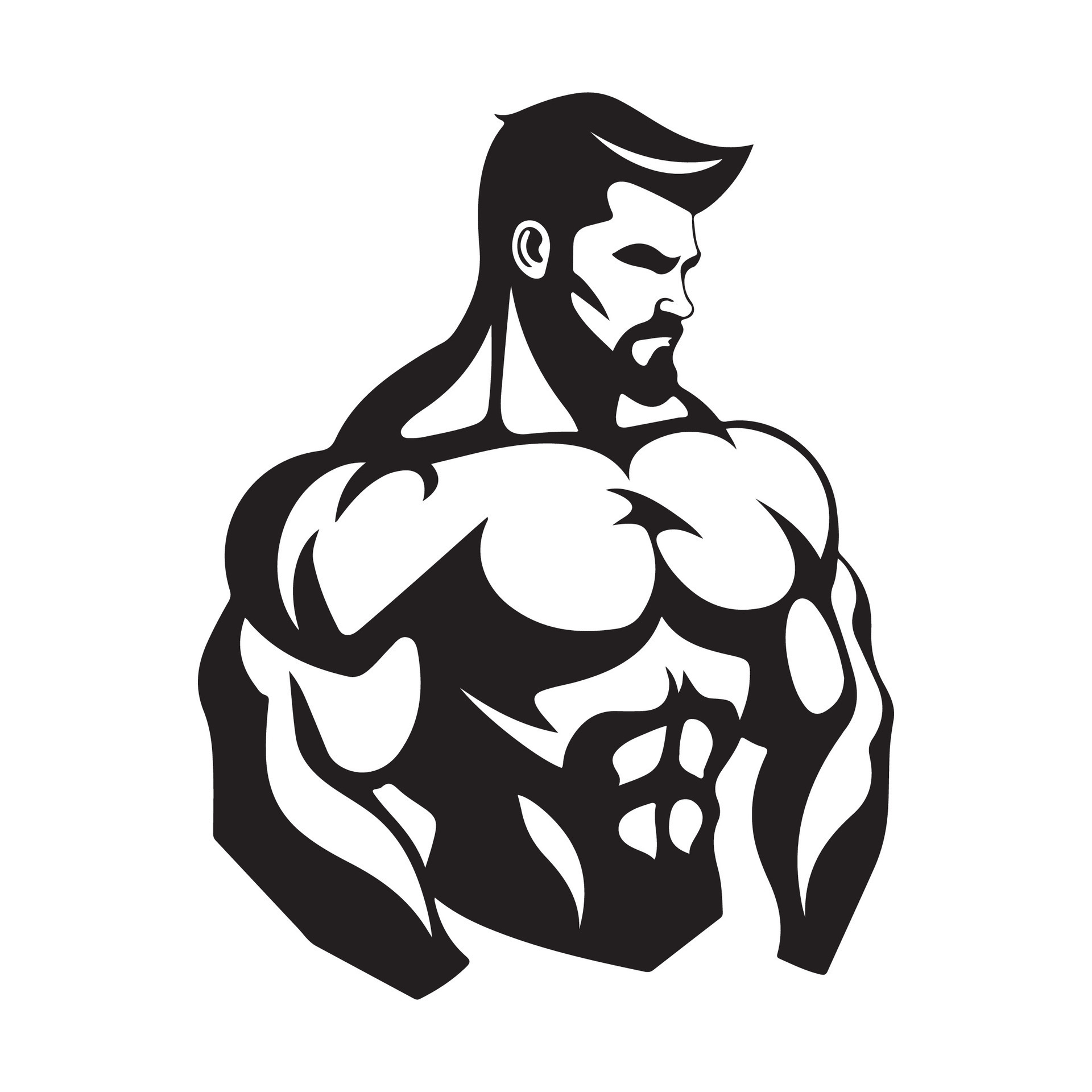 Bodybuilding vectors, Bodybuilding icons, sport 33242595 Vector Art at
