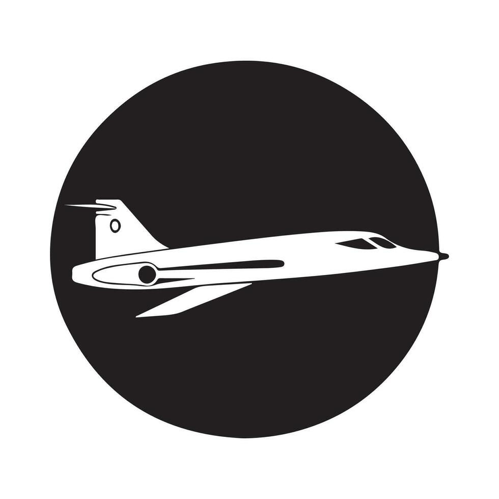 avión logo vector, arte, icono y diseño vector