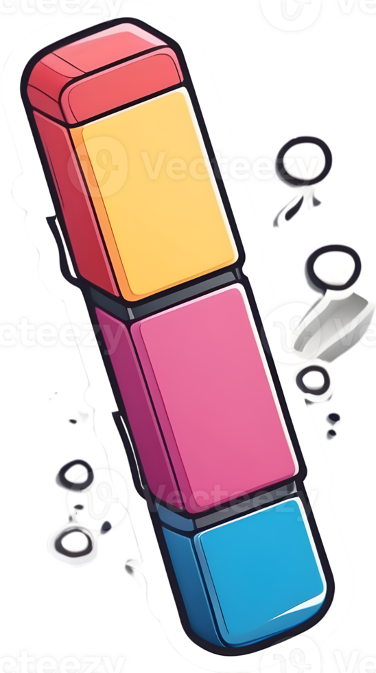 cartoon  eraser  ai generative png