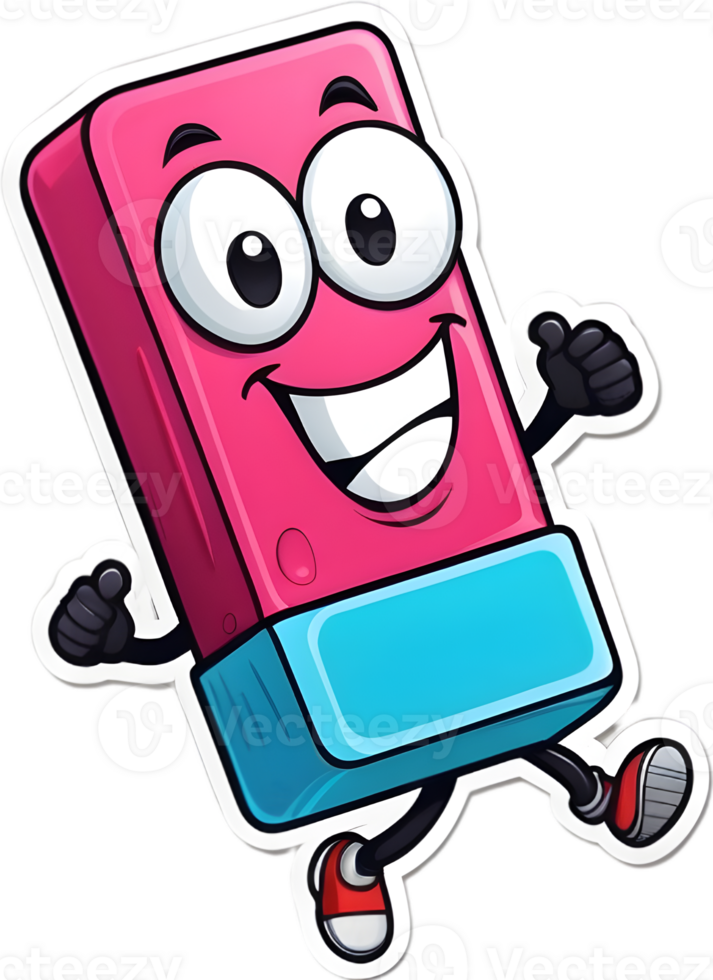 cartoon  eraser  ai generative png