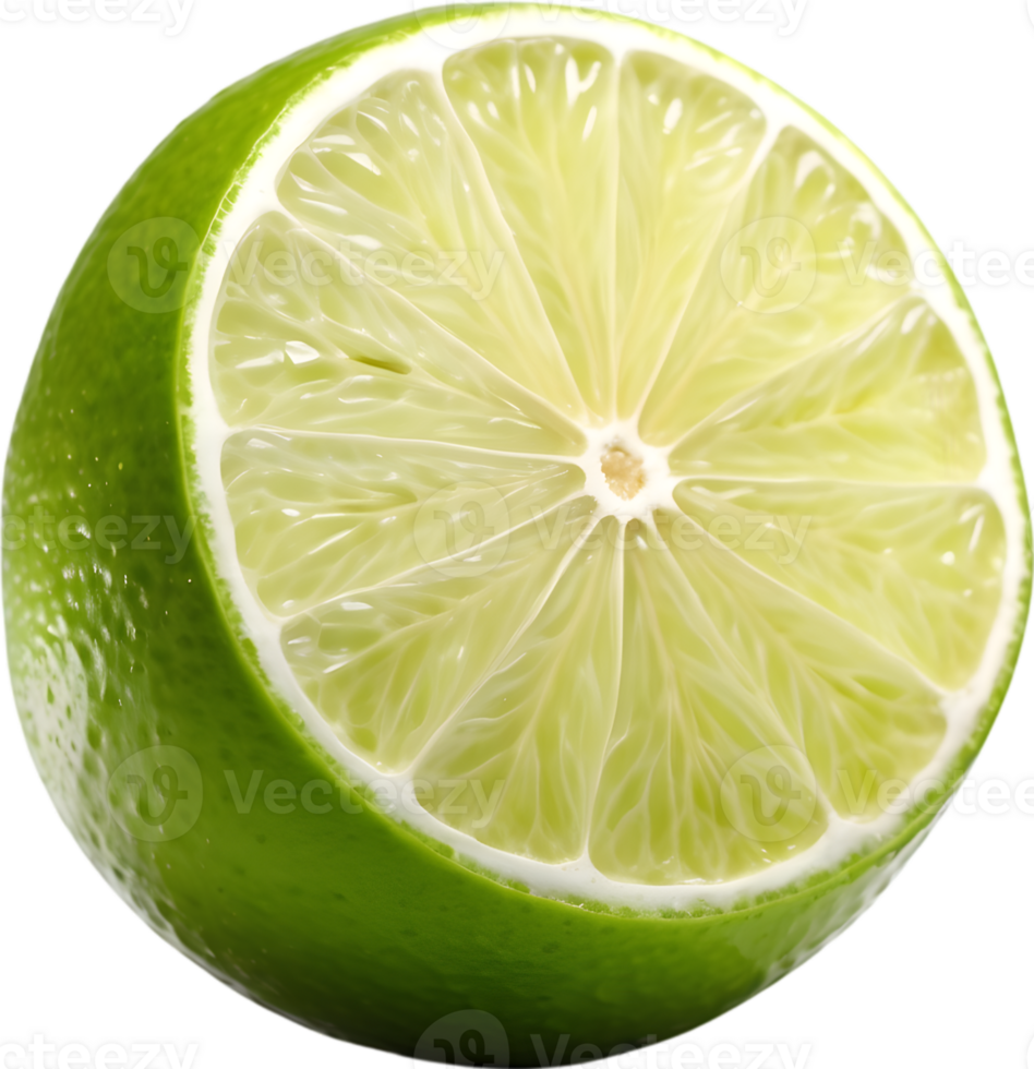 AI generative ,Lime fruit, Fresh lime, Ripe lime, Juicy lime, Tangy lime png