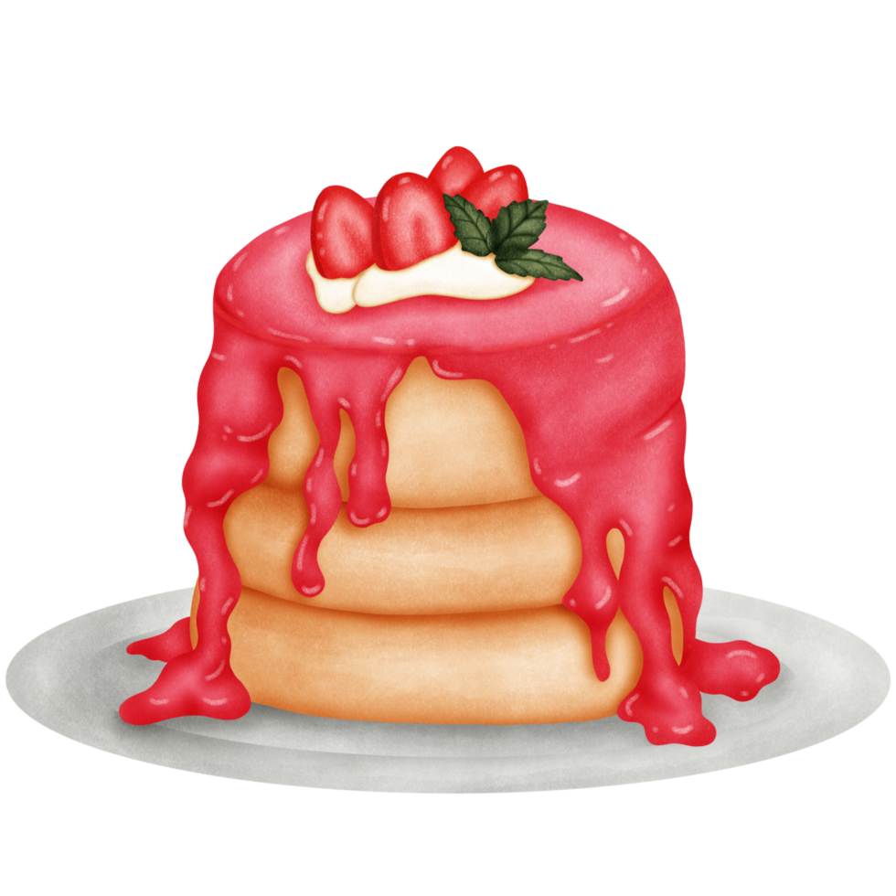 cake met aardbei png