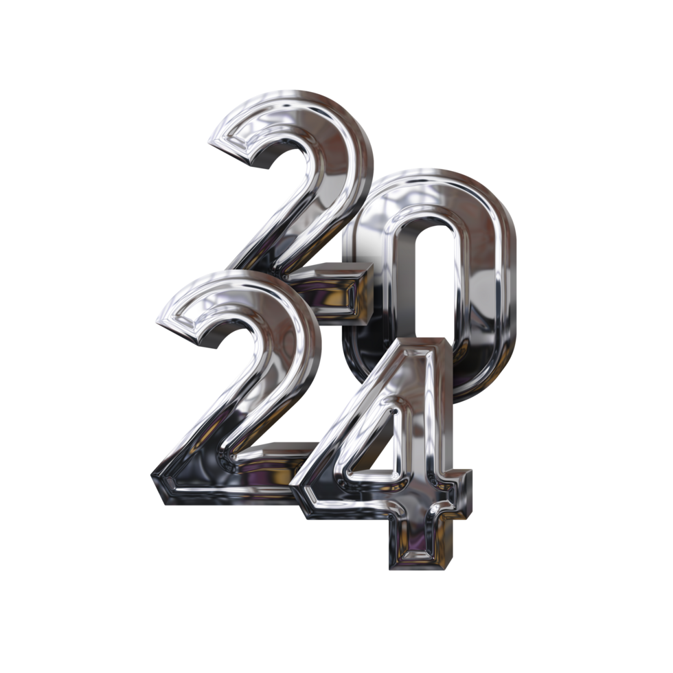 2024 New Year Number png